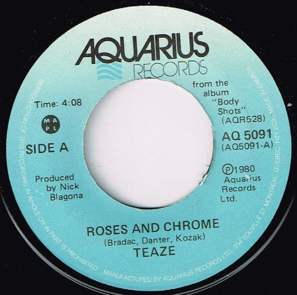 Teaze : Roses And Chrome (7", Single)