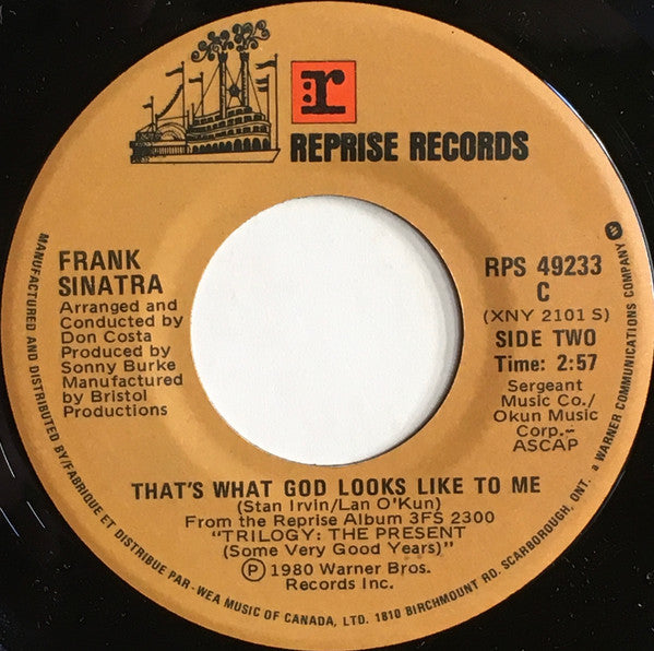 Frank Sinatra : Theme From New York, New York (7", Single, Don)