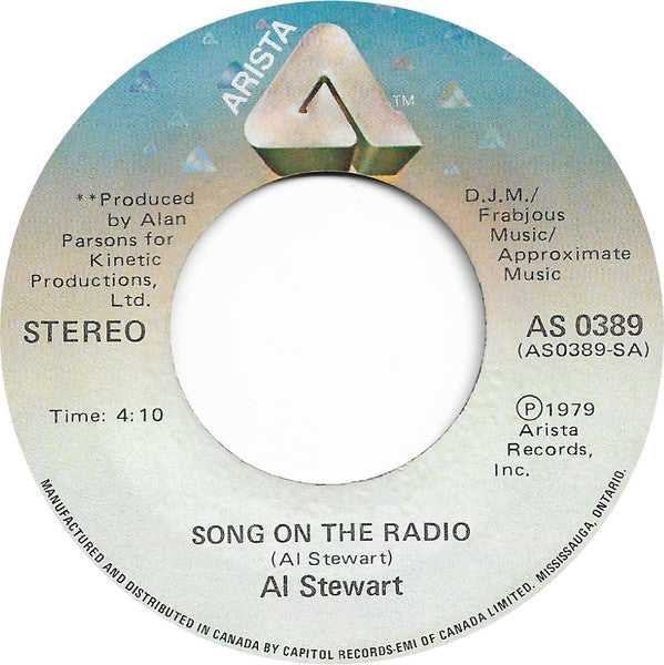 Al Stewart : Song On The Radio / A Man For All Seasons (7", Single)