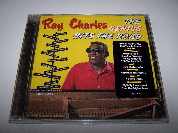 Ray Charles : The Genius Hits The Road (CD, Album, RE, RM)