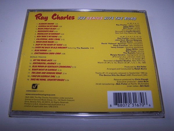 Ray Charles : The Genius Hits The Road (CD, Album, RE, RM)