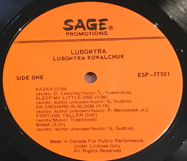 Luba : Lubomyra (LP, Album)