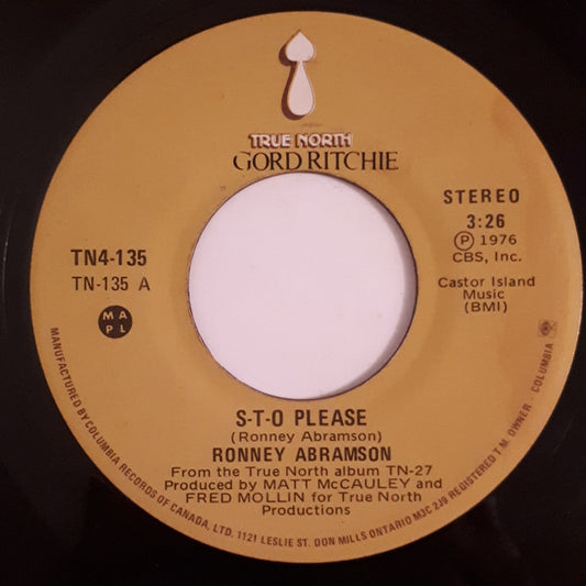 Ronney Abramson : S-T-O Please (7", Single)