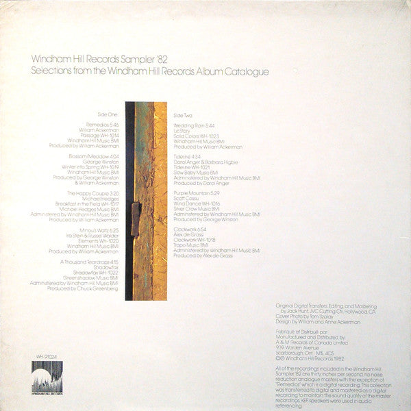 Various : Windham Hill Records Sampler '82 (LP, Smplr)