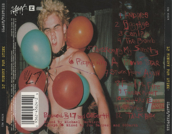 L7 : Hungry For Stink (CD, Album)