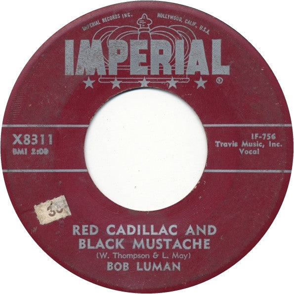 Bob Luman : Red Cadillac And Black Mustache / All Night Long (7", Single)