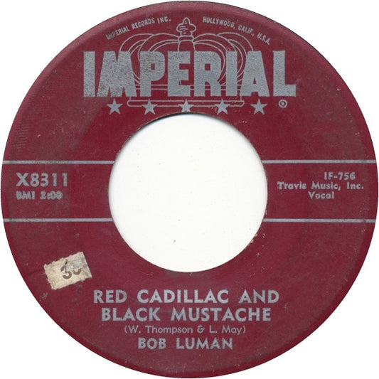 Bob Luman : Red Cadillac And Black Mustache / All Night Long (7", Single)