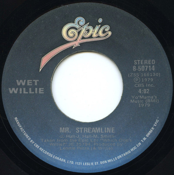 Wet Willie : Weekend / Mr. Streamline (7", Single)