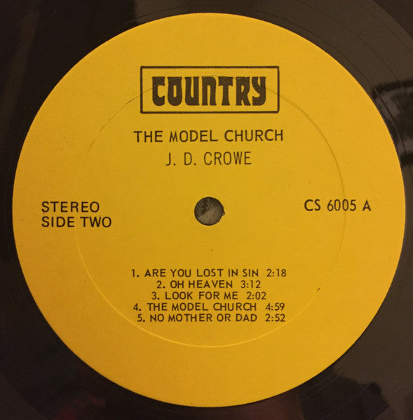 J.D. Crowe And The Kentucky Mountain Boys : The Model Church (LP, Album)