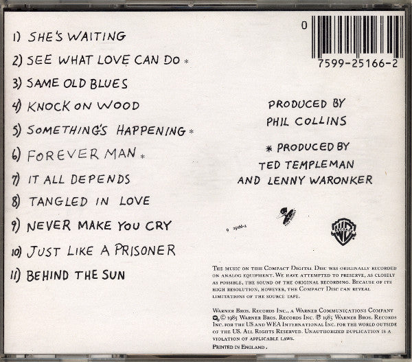 Eric Clapton : Behind The Sun (CD, Album)