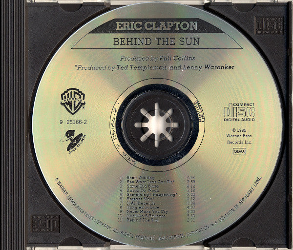 Eric Clapton : Behind The Sun (CD, Album)