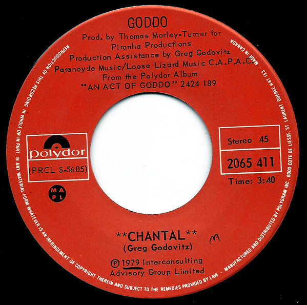 Goddo : Chantal (7", Single)