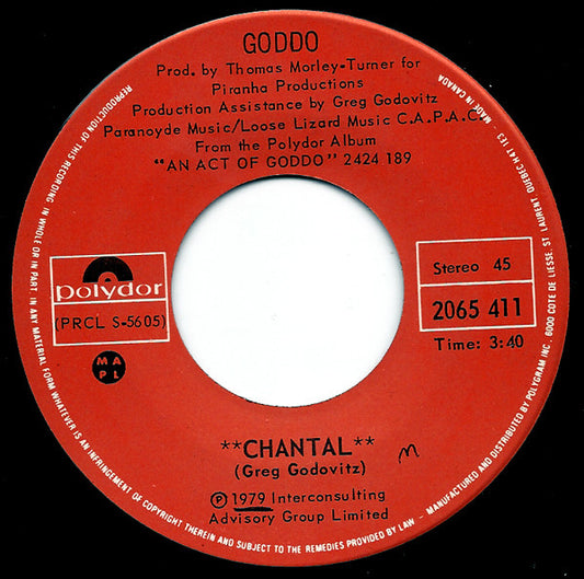 Goddo : Chantal (7", Single)