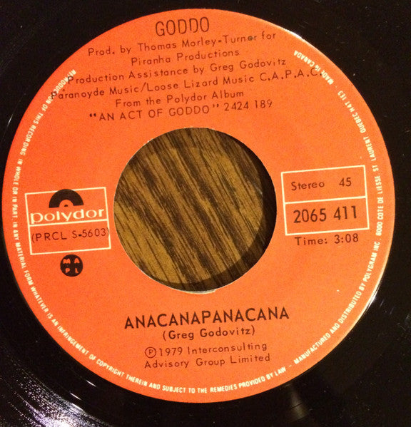 Goddo : Chantal (7", Single)