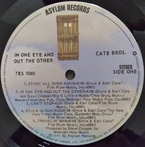 Cate Bros.* : In One Eye And Out The Other (LP, Album)