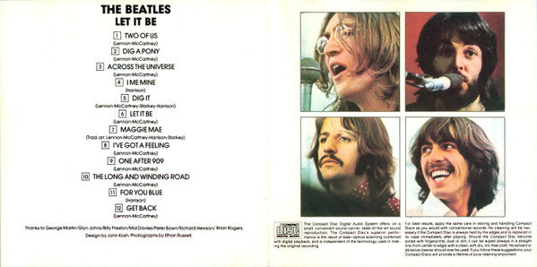 The Beatles : Let It Be (CD, Album, RE, RM, Jax)