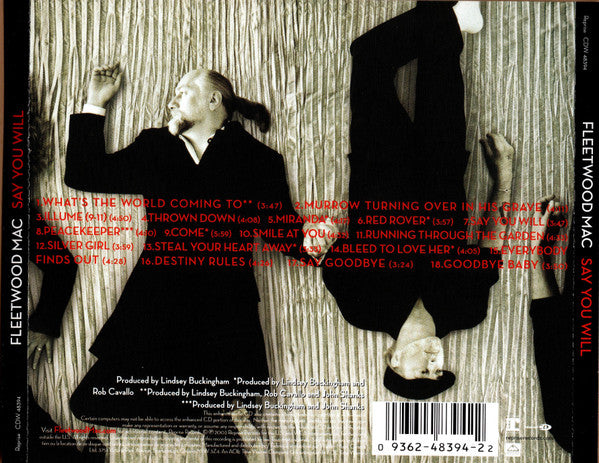 Fleetwood Mac : Say You Will (CD, Album, Enh)