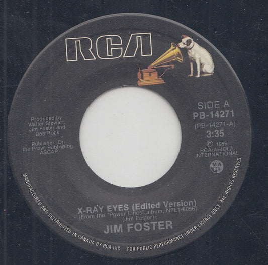 Jim Foster (6) : X-Ray Eyes (7")