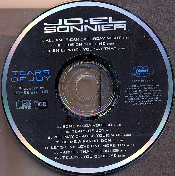 Jo-El Sonnier : Tears Of Joy (CD, Album)