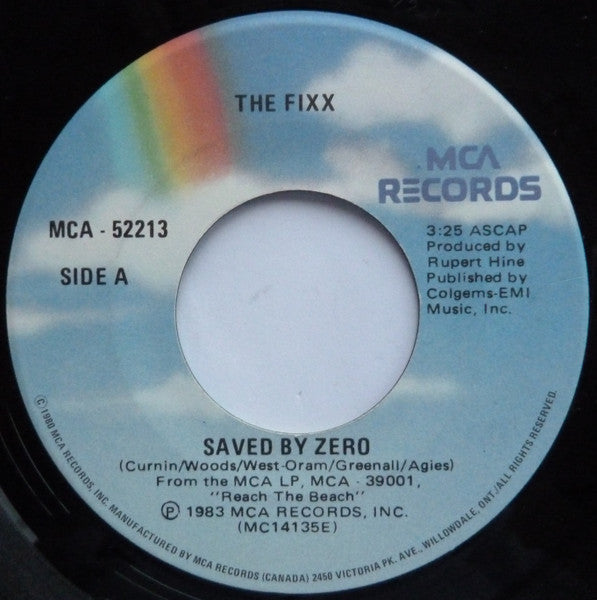 The Fixx : Saved By Zero (7", Single)