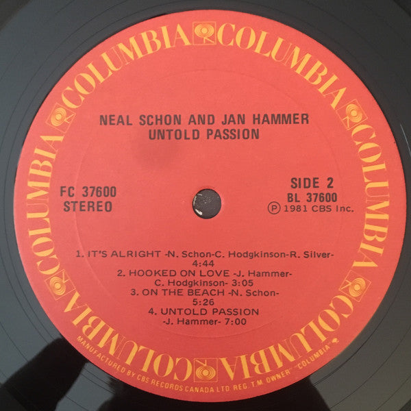 Schon & Hammer : Untold Passion (LP, Album)
