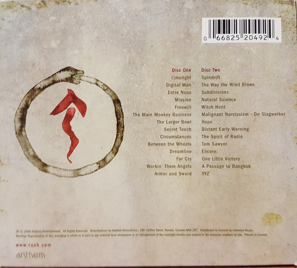 Rush : Snakes & Arrows Live (2xCD, Album)