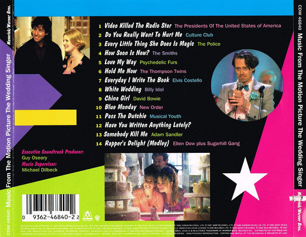 Various : The Wedding Singer (Music From The Motion Picture) (CD, Comp)