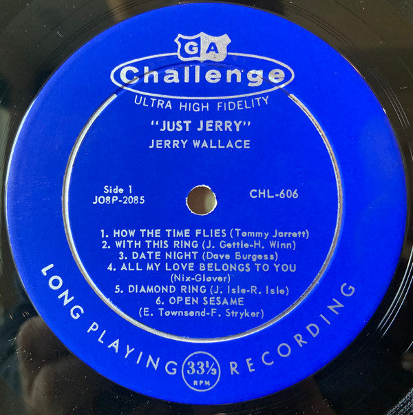 Jerry Wallace : Just Jerry (LP, Album, Mono)