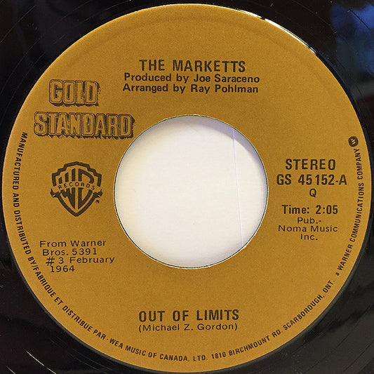 The Marketts : Out Of Limits / Batman Theme (7")