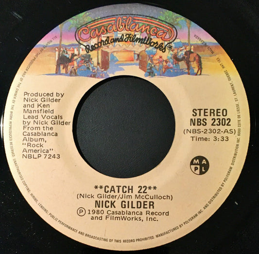 Nick Gilder : Catch 22 (7", Single)