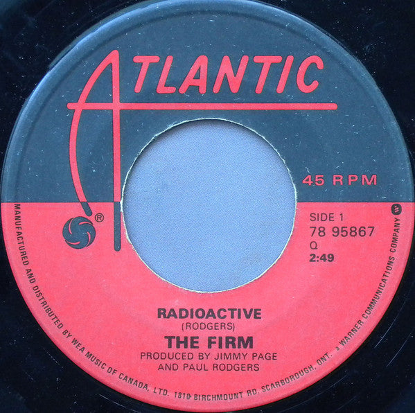The Firm (7) : Radioactive (7", Single)