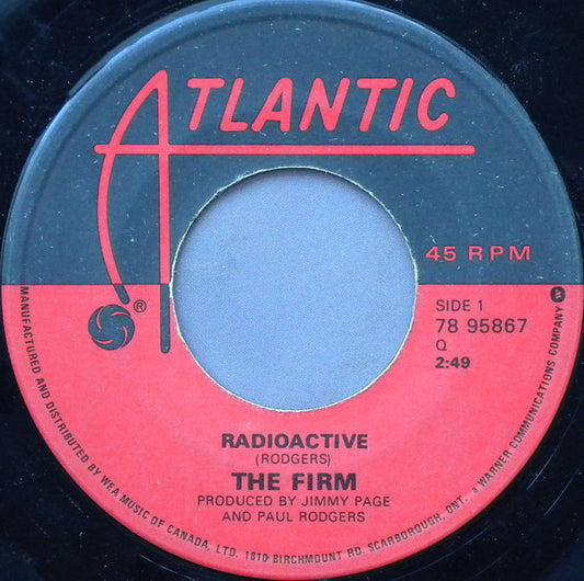 The Firm (7) : Radioactive (7", Single)