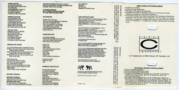 Men Without Hats : Folk Of The 80's (Part III) (Cass, Album)