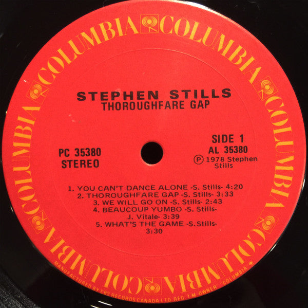 Stephen Stills : Thoroughfare Gap (LP, Album)