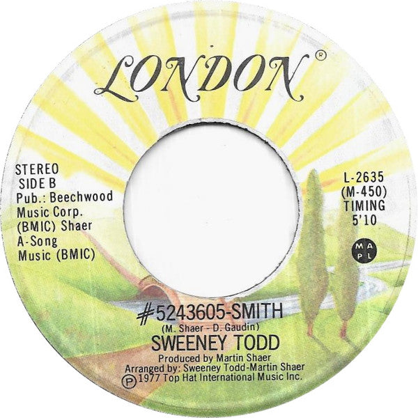 Sweeney Todd : If Wishes Were Horses (7", Single)