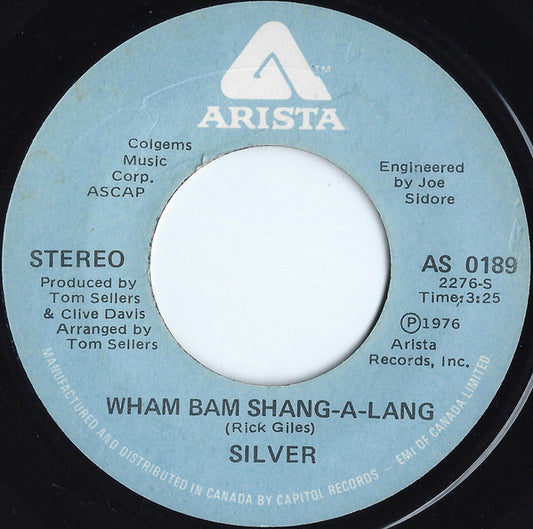 Silver (10) : Wham Bam Shang-A-Lang (7", Single)