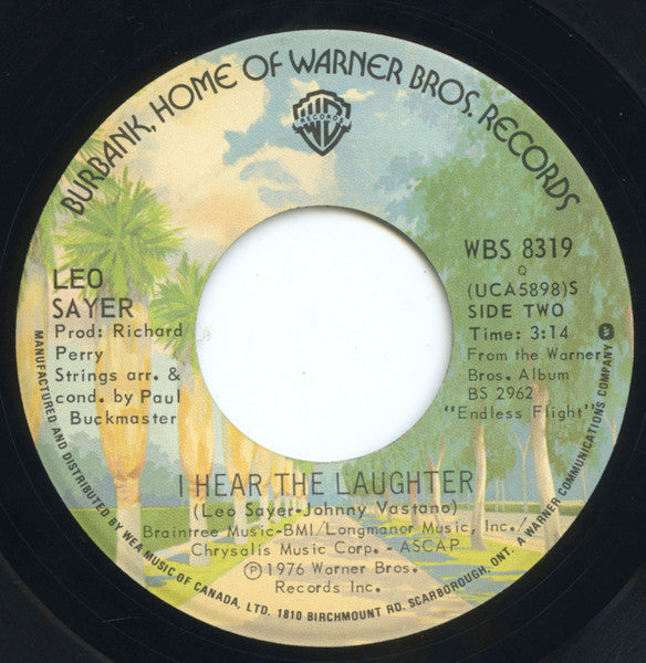 Leo Sayer : How Much Love / I Hear The Laughter (7", Single)