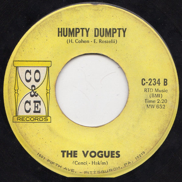 The Vogues : Magic Town (7", Single)
