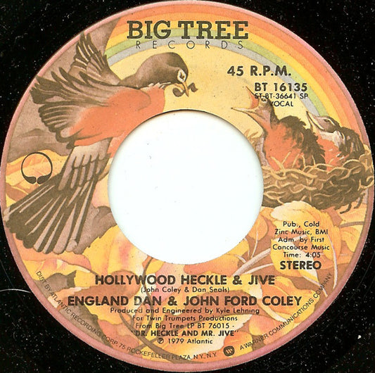 England Dan & John Ford Coley : Hollywood Heckle & Jive (7", Styrene)