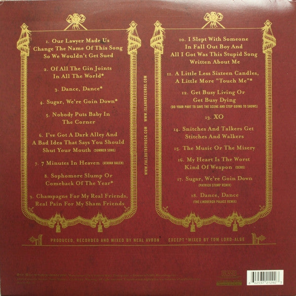 Fall Out Boy : From Under The Cork Tree  (2xLP, Album, Ltd, RE, Cok)