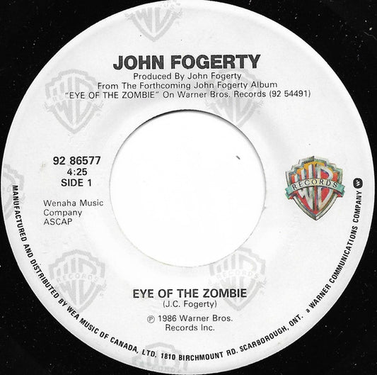 John Fogerty : Eye Of The Zombie (7", Single)