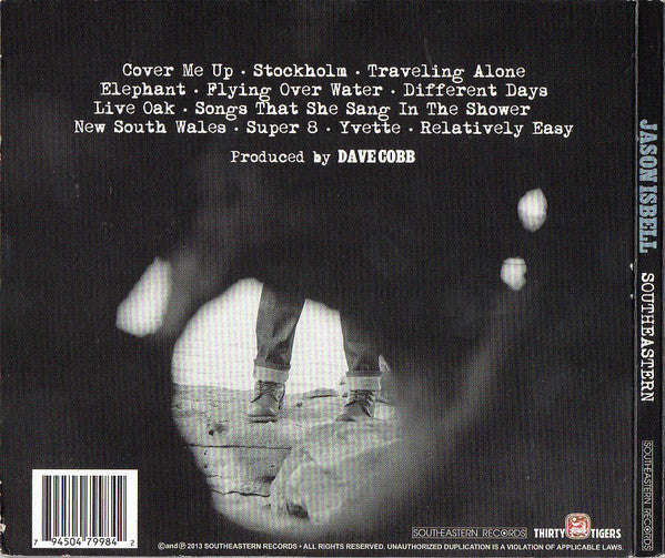 Jason Isbell : Southeastern (CD, Album, Dig)