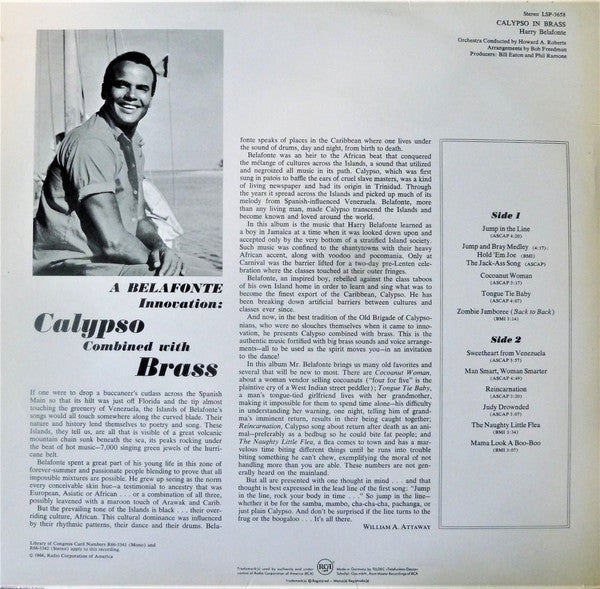 Harry Belafonte : Calypso In Brass (LP)