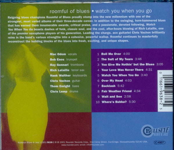 Roomful Of Blues : Watch You When You Go (CD, Album)