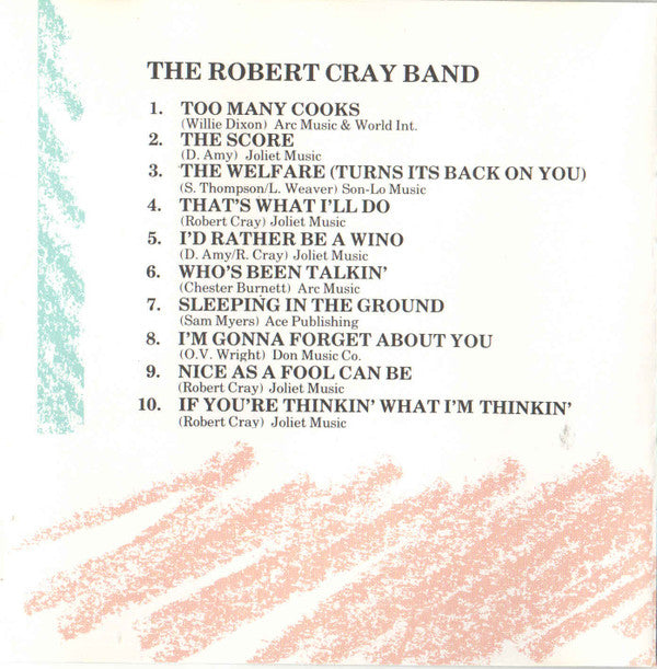 The Robert Cray Band : Who's Been Talkin' (CD, Album, RE, RM)
