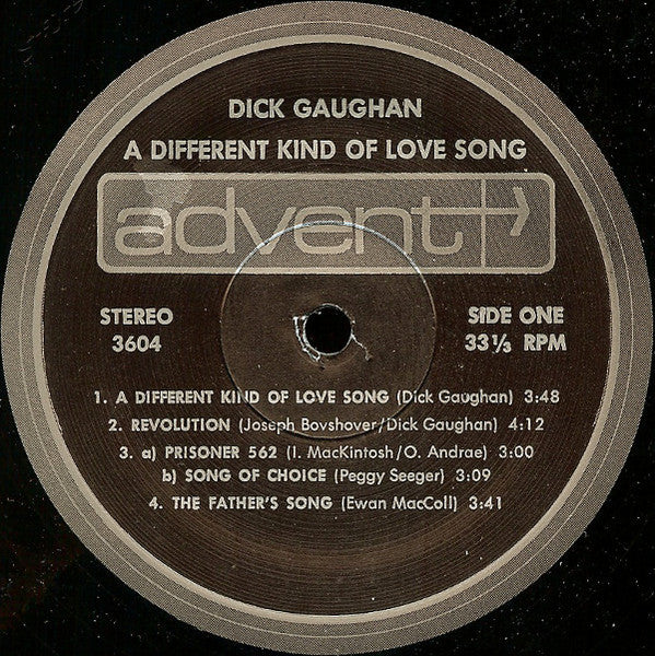 Dick Gaughan : A Different Kind Of Love Song  (LP)