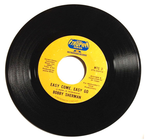 Bobby Sherman : Easy Come, Easy Go / Hey, Mister Sun (7", Single)