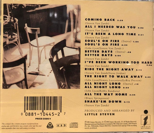 Southside Johnny & The Asbury Jukes : Better Days (CD, Album)