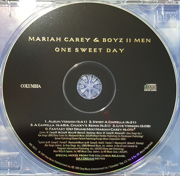 Mariah Carey & Boyz II Men : One Sweet Day (CD, Maxi)