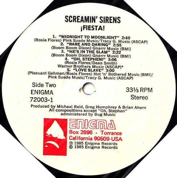 Screamin' Sirens : ¡Fiesta! (LP, Album)